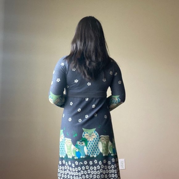 Women's European Contro Corrente Owl Dress - Picture 3 of 3